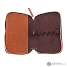 Endless Companion Leather Adjustable Pen Pouch - 5 Pens Brown Cases