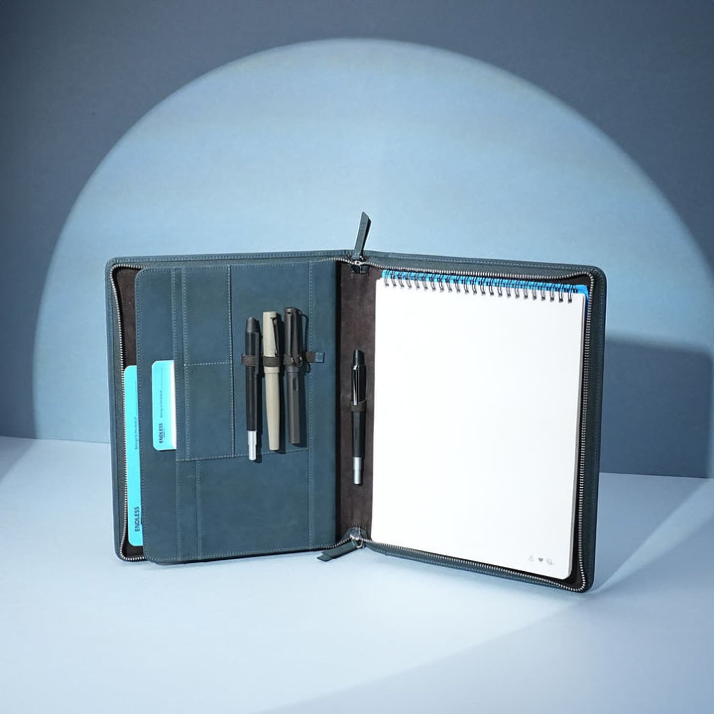 Endless Folio A4 in Blue Leather Pen Cases