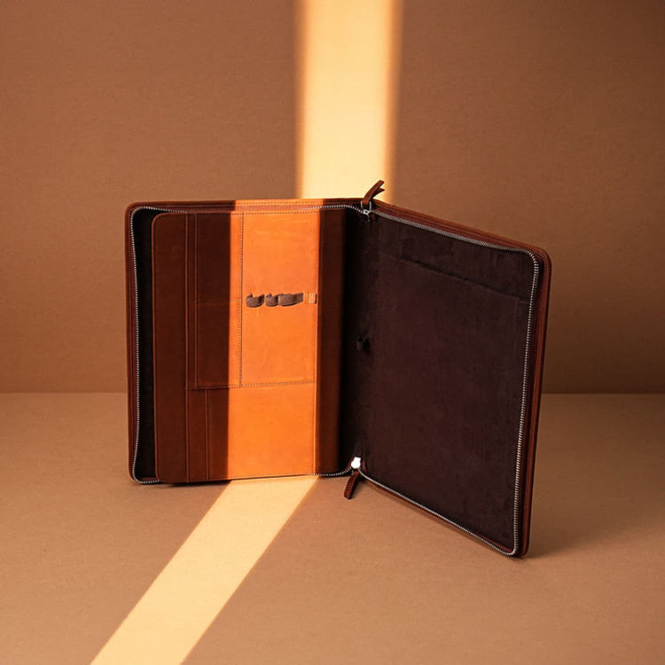 Endless Folio A4 in Brown Leather Pen Cases