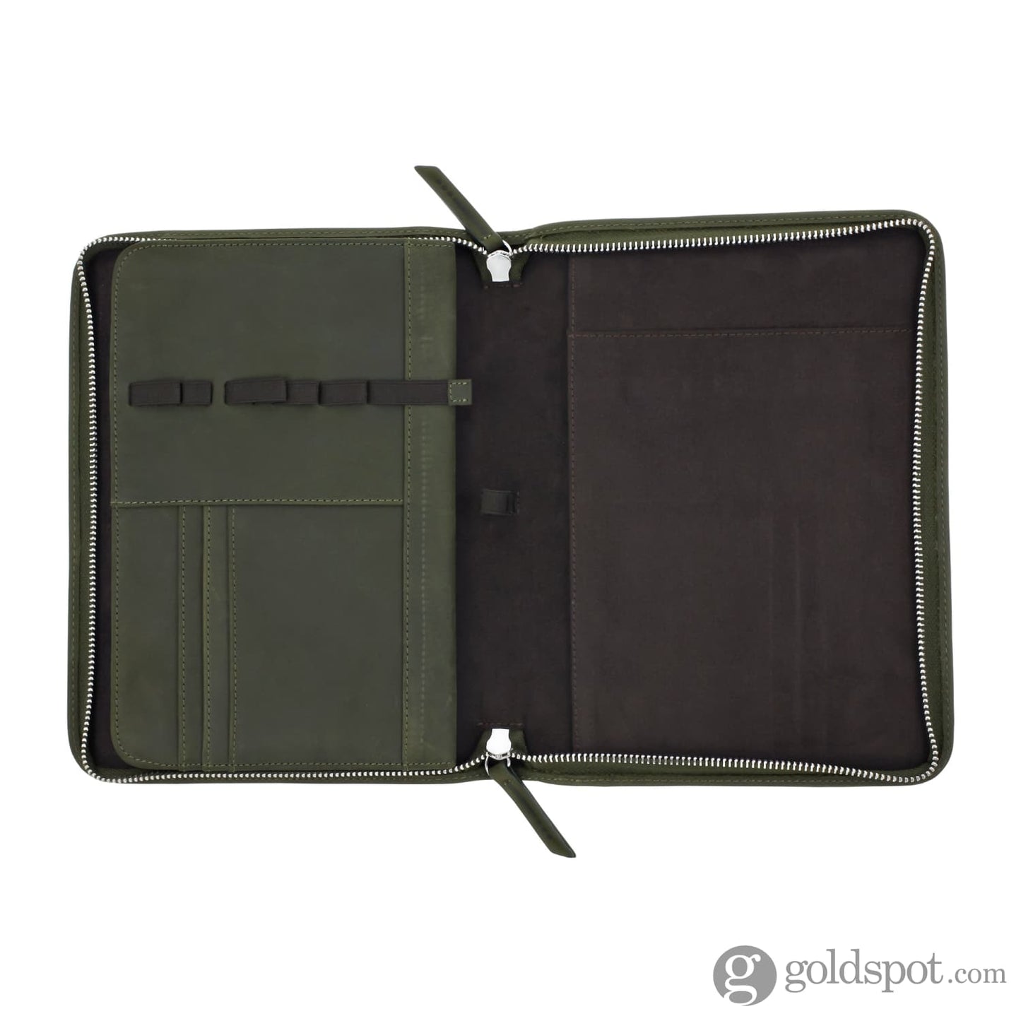 Endless Folio A5 in Green Leather Pen Cases