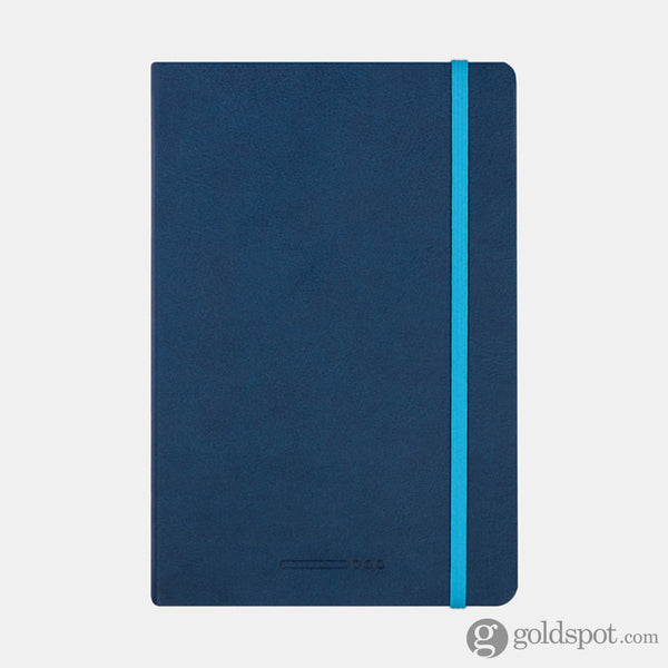 Endless Recorder A5 Notebook in Deep Ocean with the 80gsm Regalia Paper - Squared Notebooks Journals