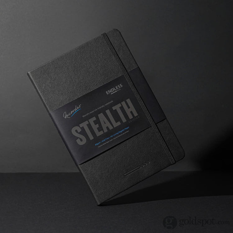Endless Recorder A5 Notebook in Stealth with the 80gsm Regalia Paper - Dotted Notebooks Journals