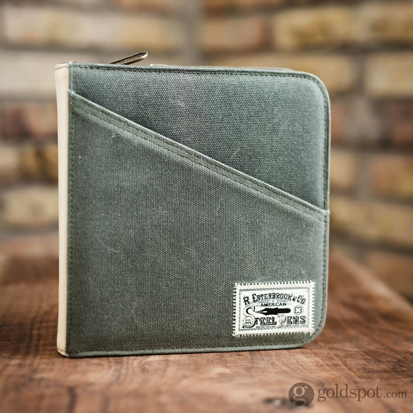 Esterbrook 20 Pen Zipper Case in Army Green Pen Cases