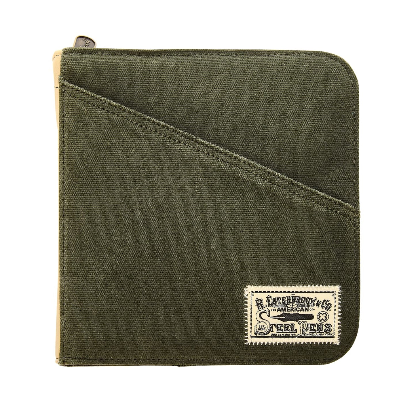 Esterbrook 20 Pen Zipper Case in Army Green Pen Cases