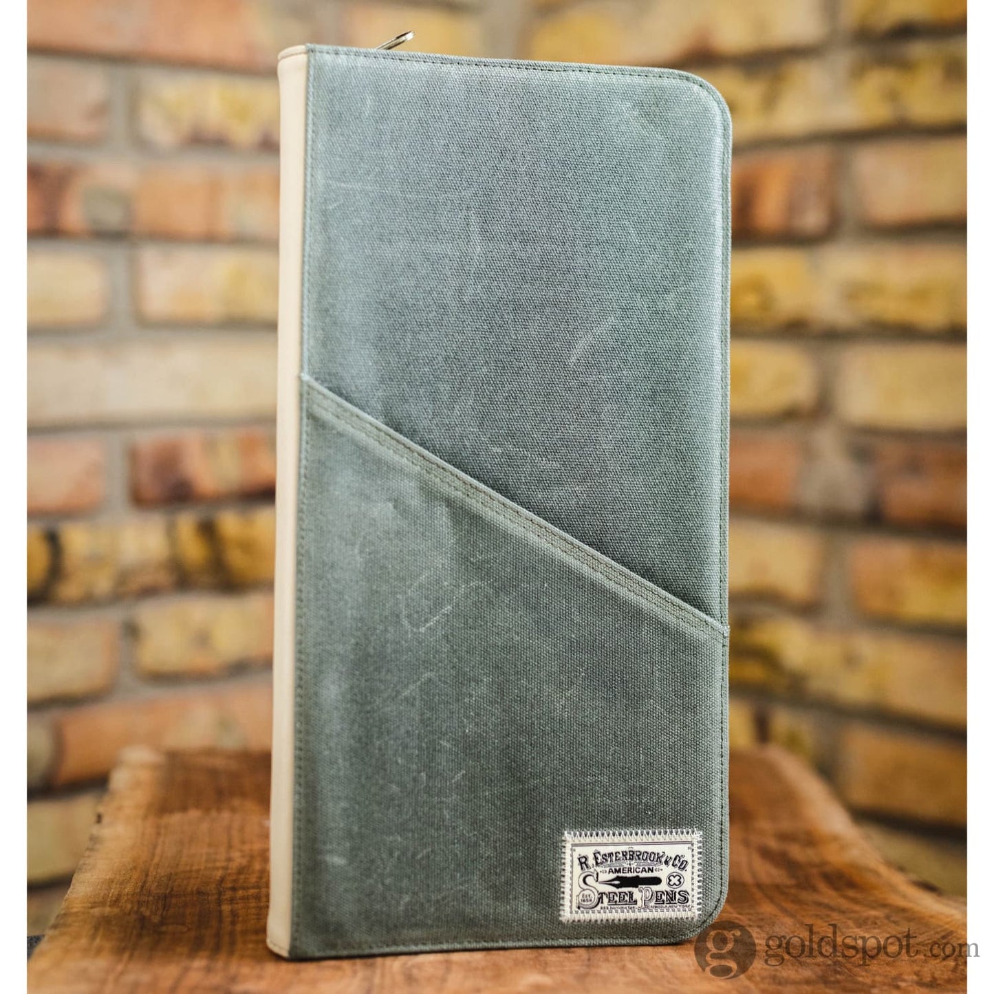 Esterbrook 40 Pen Zipper Case in Army Green Pen Cases