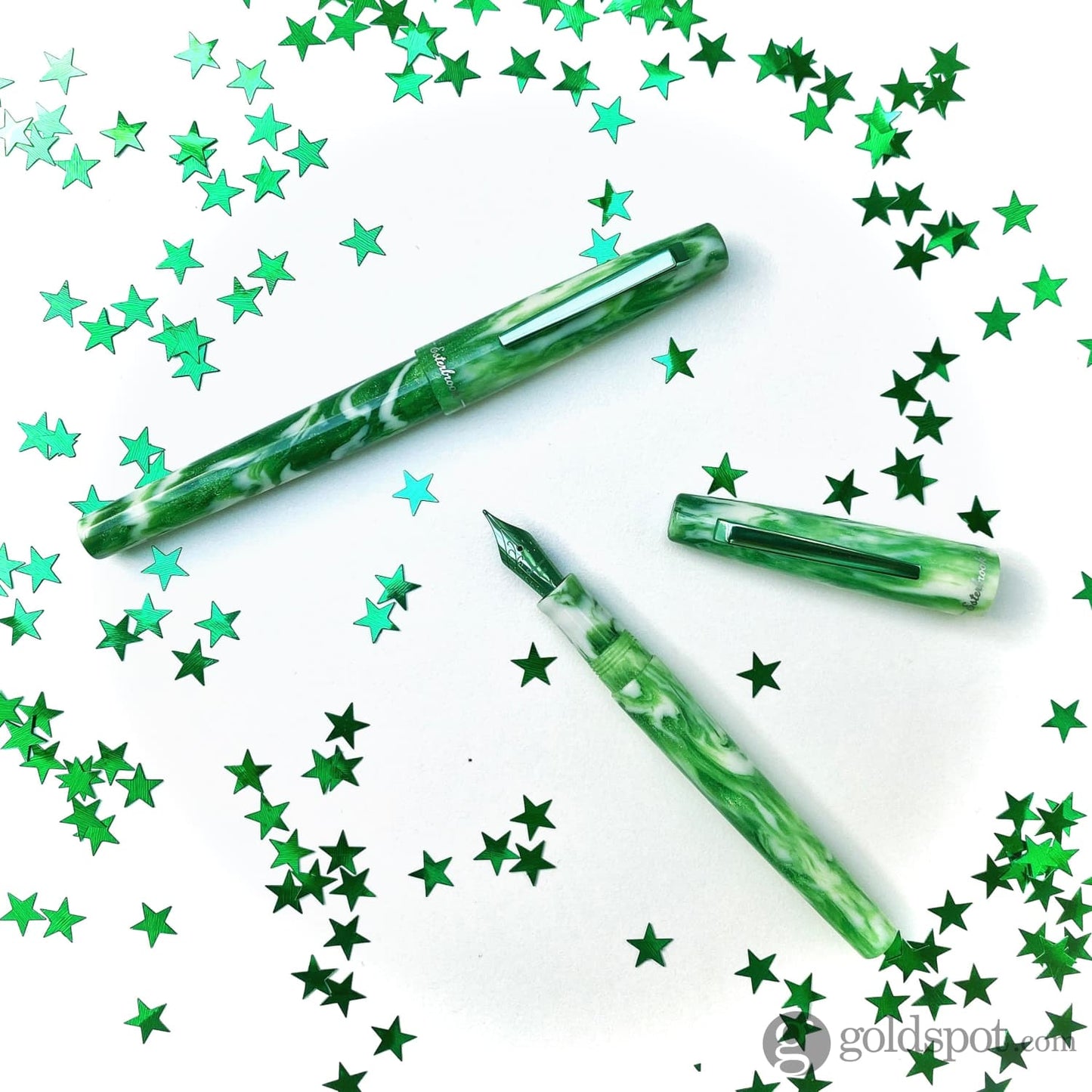 Esterbrook Camden Northern Lights Fountain Pen in Icelandic Green Fountain Pen