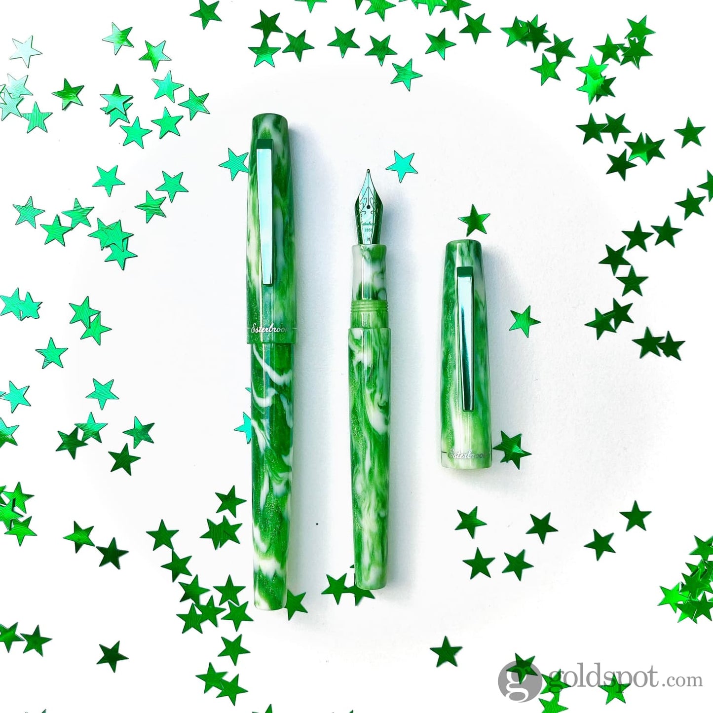 Esterbrook Camden Northern Lights Fountain Pen in Icelandic Green Fountain Pen