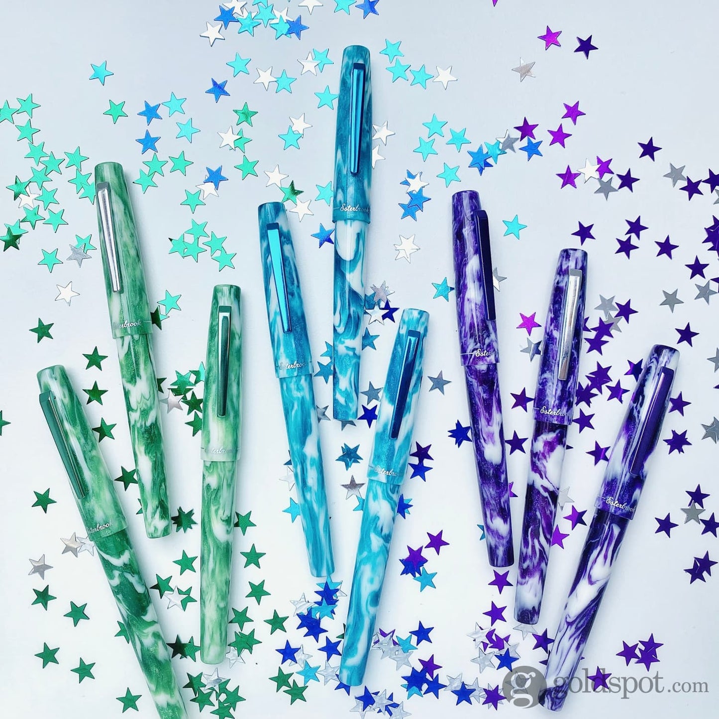 Esterbrook Camden Northern Lights Fountain Pen in Icelandic Green Fountain Pen