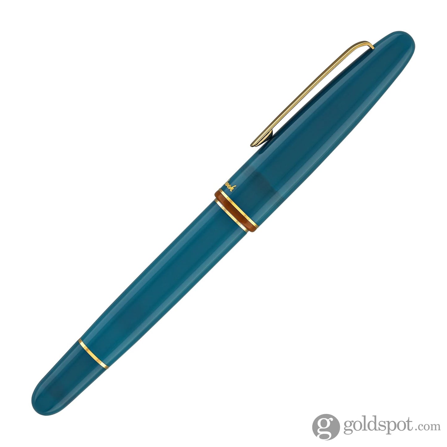 Esterbrook Estie Back to the Lands Button Piston Fountain Pen in Funky Lake with Gold Trim Fountain Pen