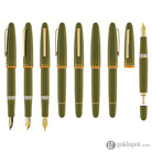 Esterbrook Estie Back to the Lands Button Piston Fountain Pen in Quirky Leaf with Gold Trim Fountain Pen