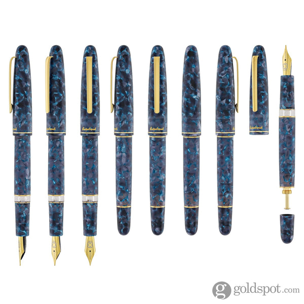 Esterbrook Estie Fountain Pen in Blue Moon with Gold Trim - Piston Filling Fountain Pen