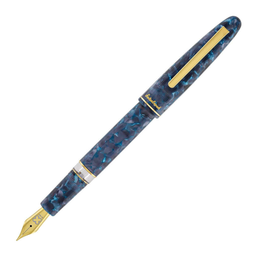 Esterbrook Estie Fountain Pen in Blue Moon with Gold Trim - Piston Filling Fountain Pen