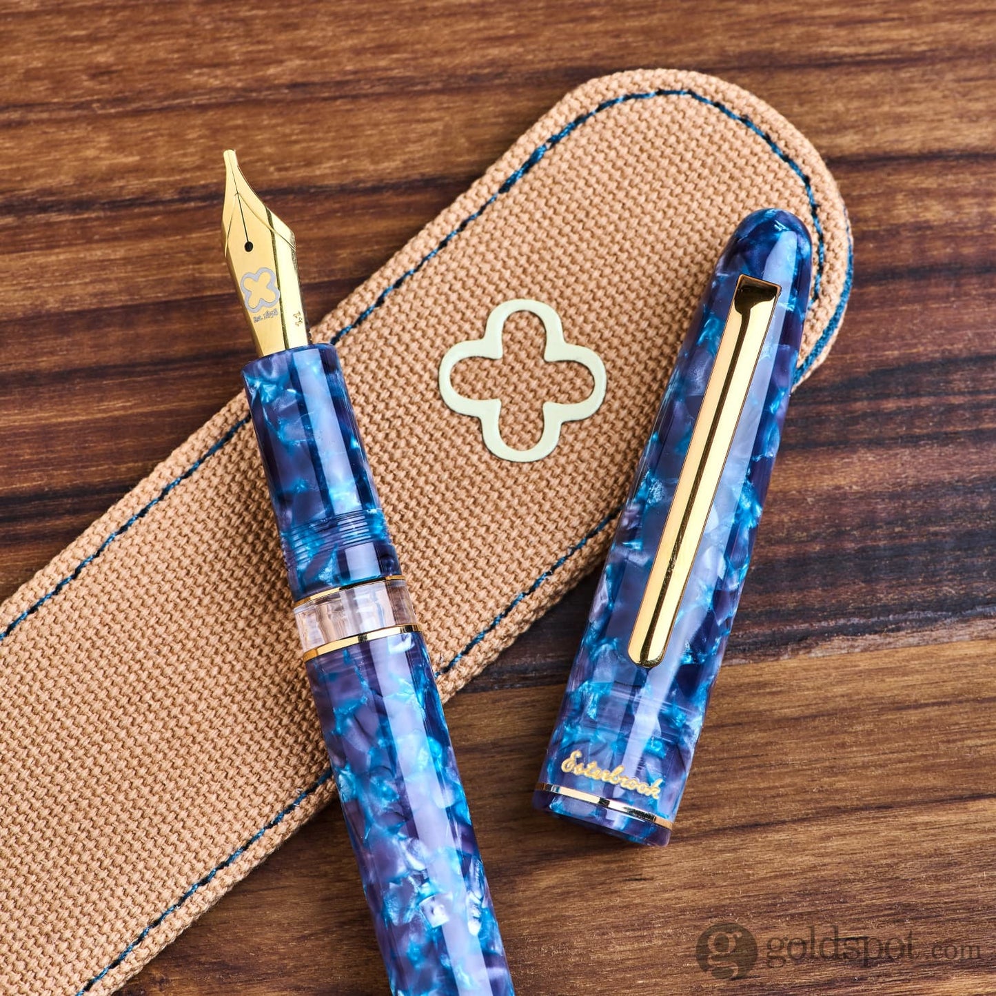 Esterbrook Estie Fountain Pen in Blue Moon with Gold Trim - Piston Filling Fountain Pen