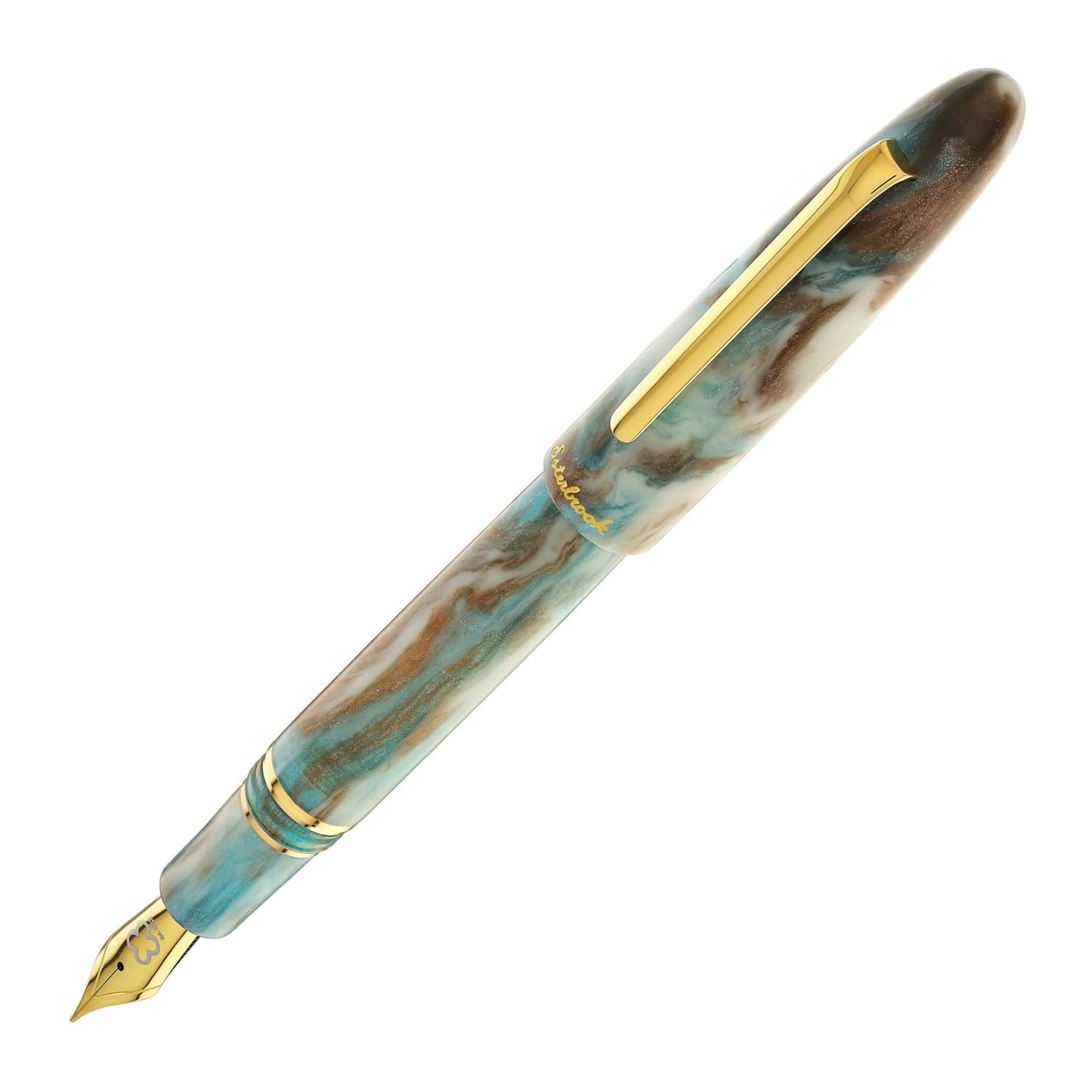 Esterbrook Estie Regular Fountain Pen in Avalanche with Gold Trim Fountain Pen