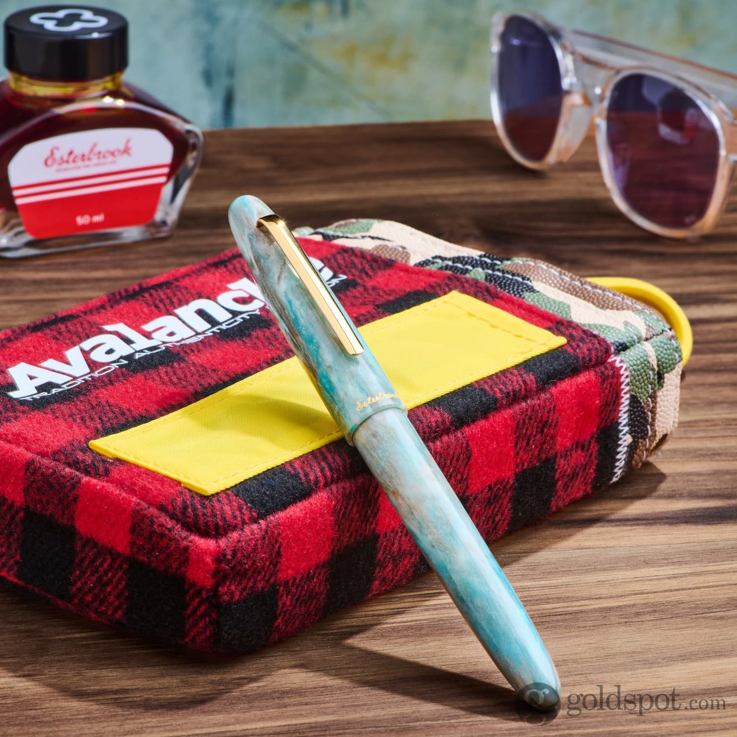 Esterbrook Estie Rollerball Pen in Avalanche with Gold Trim Rollerball Pen