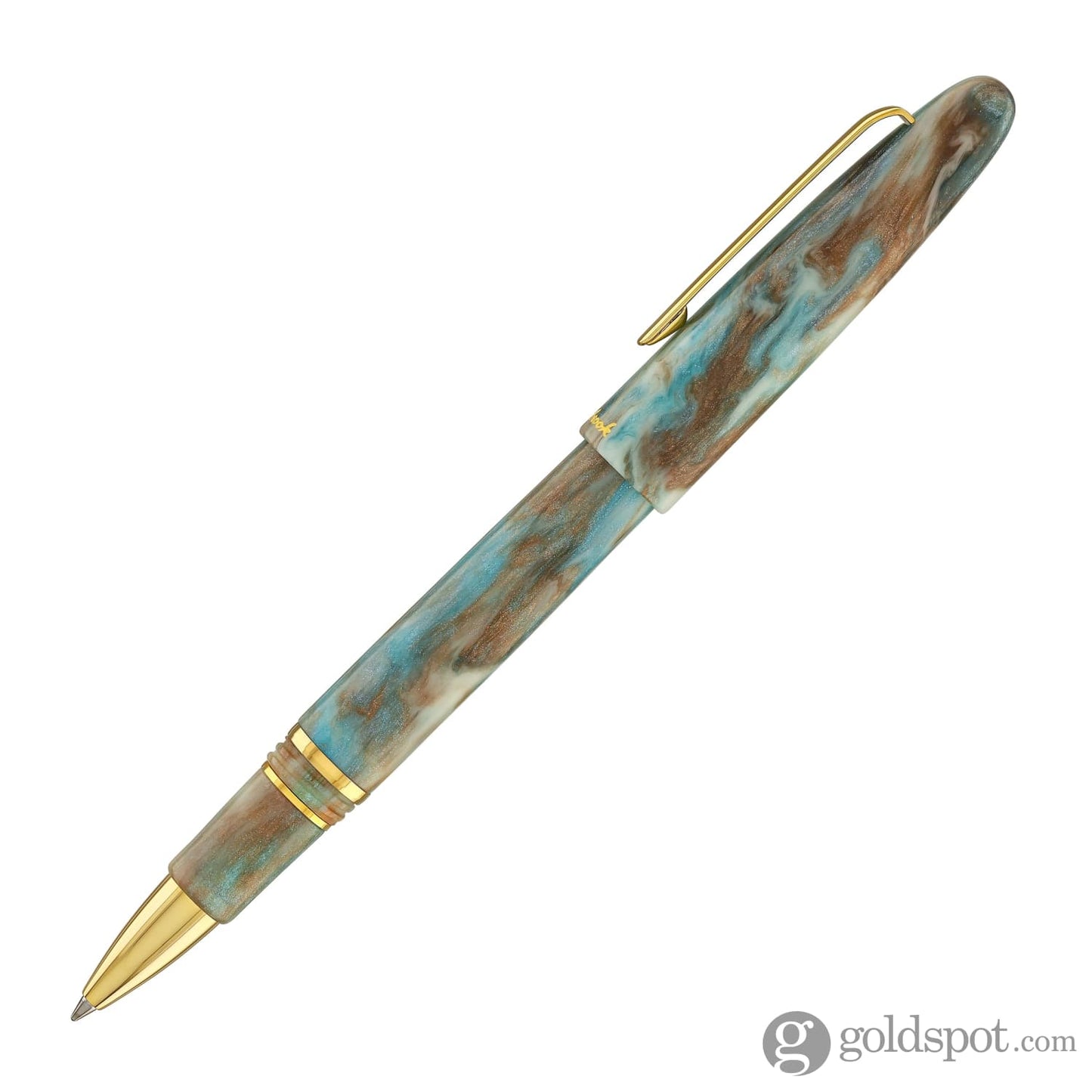 Esterbrook Estie Rollerball Pen in Avalanche with Gold Trim Rollerball Pen