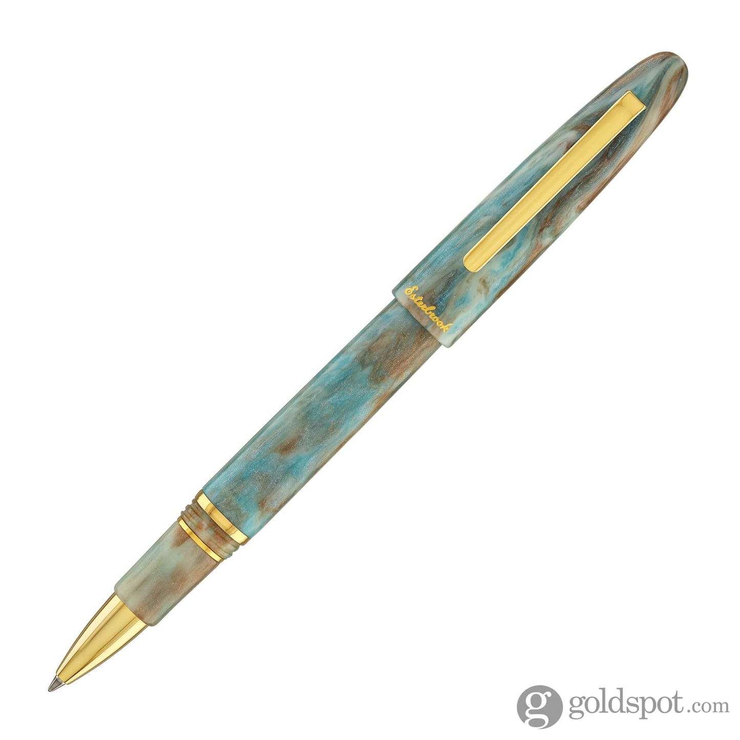 Esterbrook Estie Rollerball Pen in Avalanche with Gold Trim Rollerball Pen
