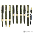 Esterbrook Model J Chatoyant Acrylics Fountain Pen in Palm Green with Gold Trim Fountain Pen