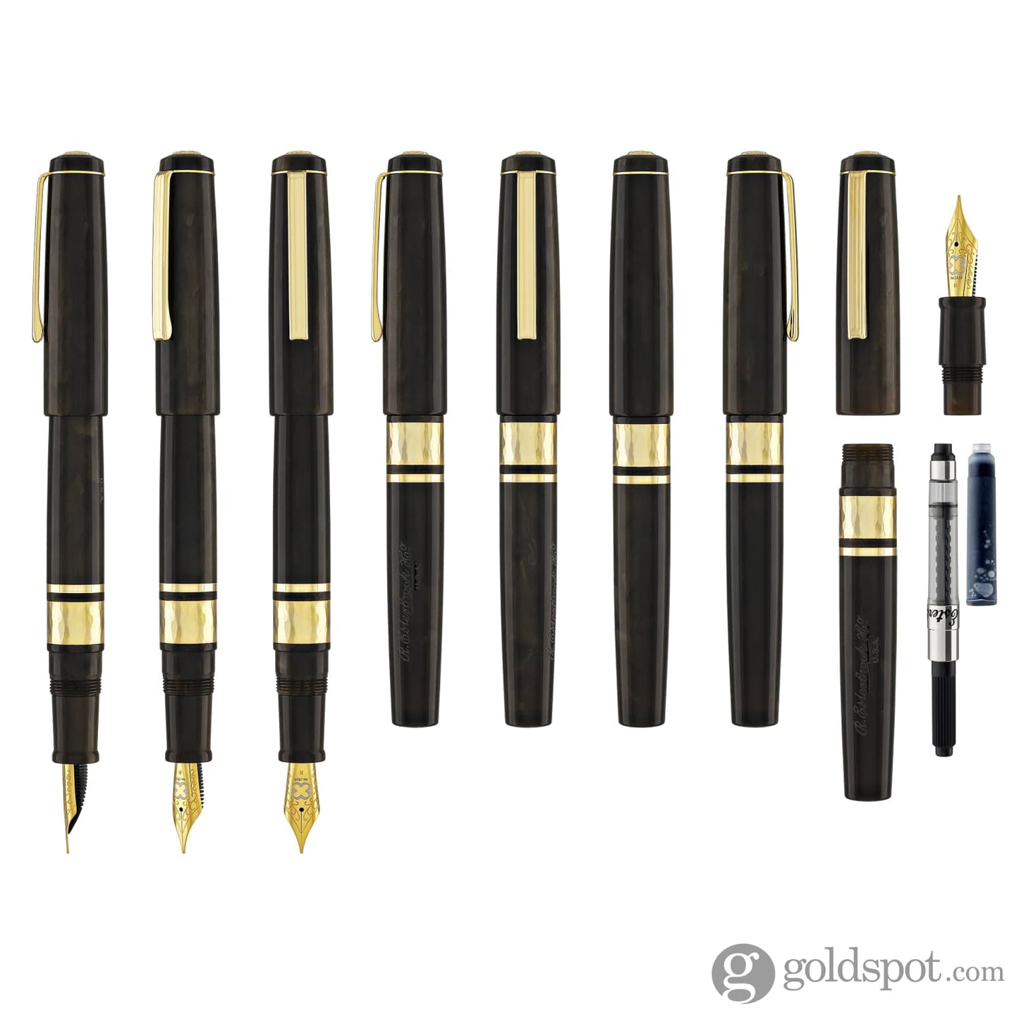 Esterbrook Model J Chatoyant Acrylics Fountain Pen in Pumpkin Latte with Gold Trim Fountain Pen