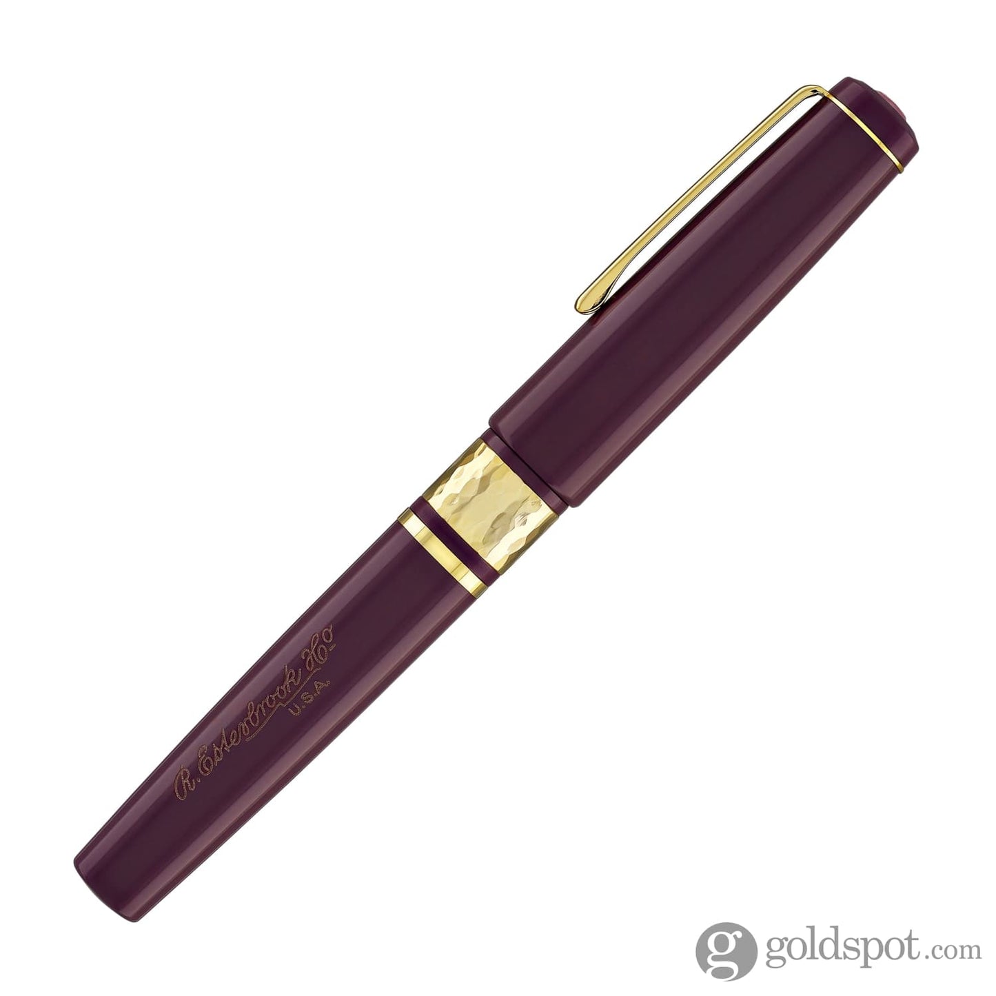 Esterbrook Model J Fountain Pen in Blackberry Ebonite with Gold Trim Fountain Pen