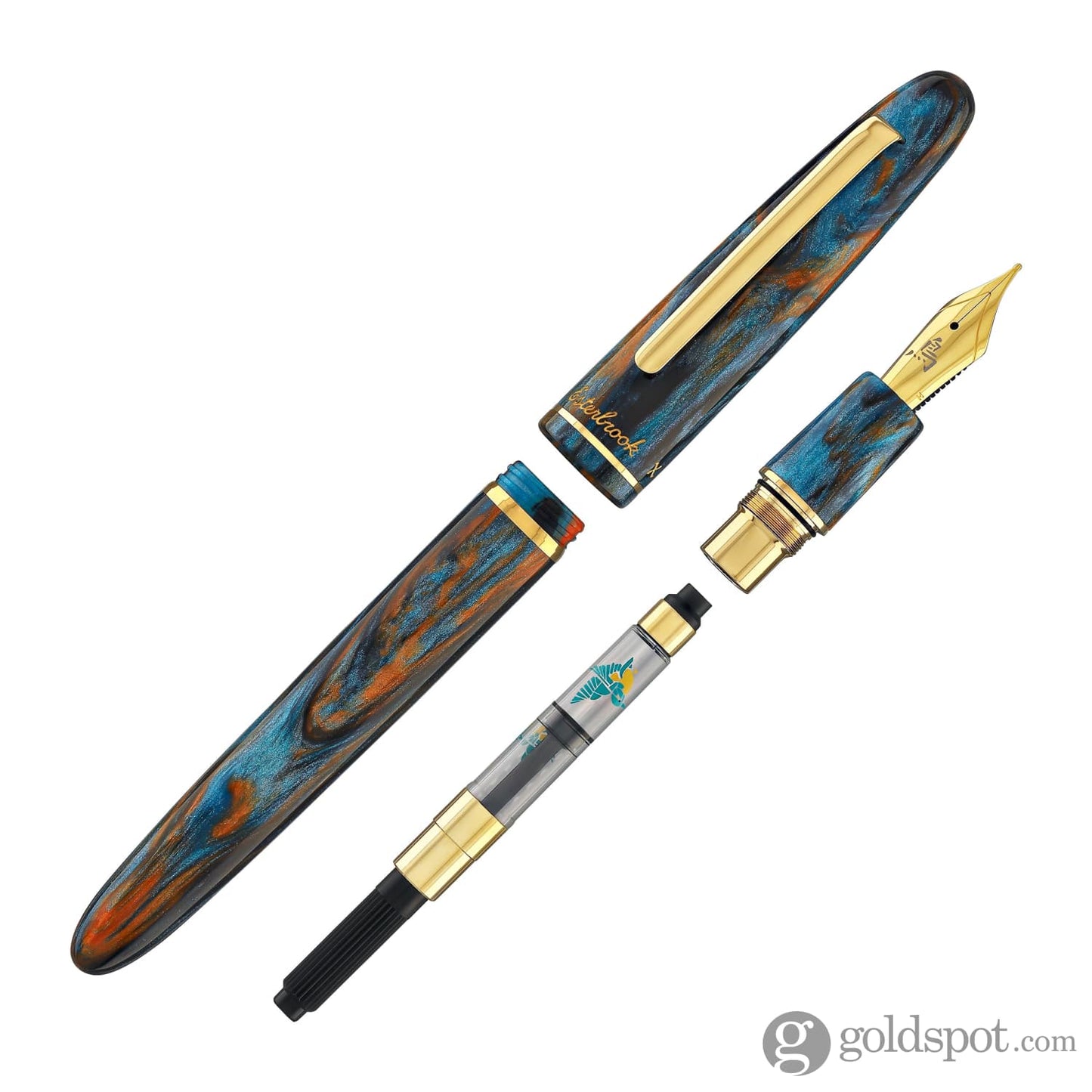 Esterbrook x Bungubox Estie Fountain Pen in Kachofugetsu Kingfisher Fountain Pen
