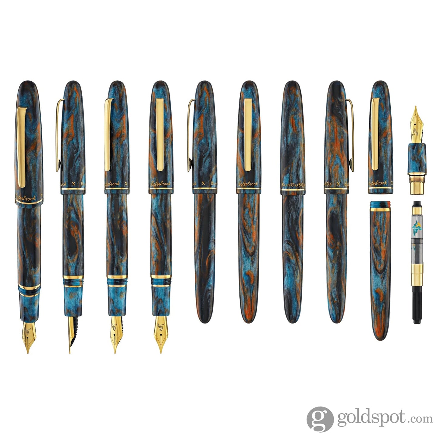 Esterbrook x Bungubox Estie Fountain Pen in Kachofugetsu Kingfisher Fountain Pen