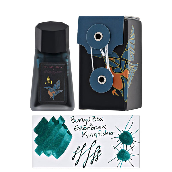 Esterbrook x Bungubox Kingfisher Bottled Ink in Teal - 30mL Bottled Ink