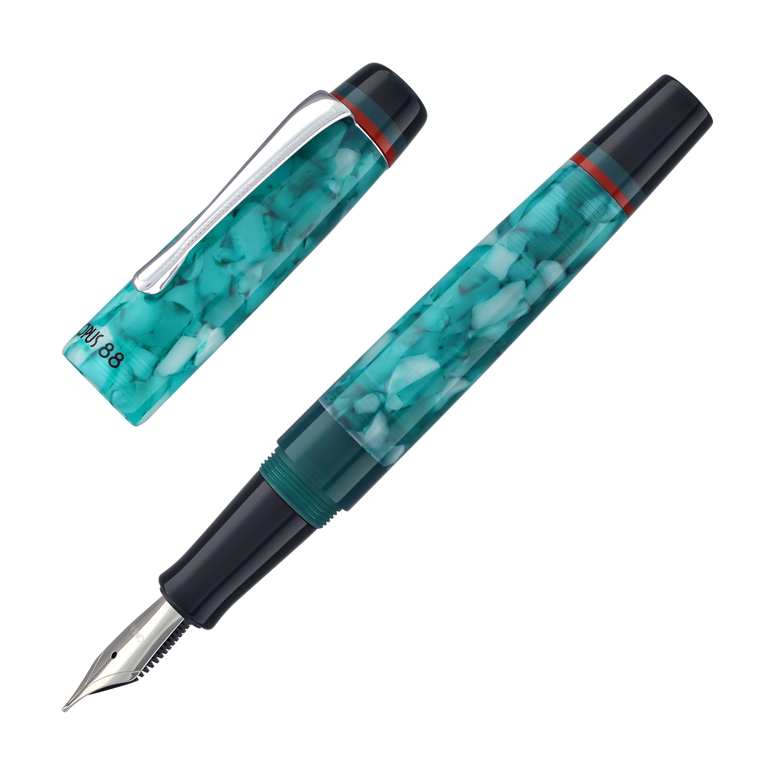 Opus 88 Minty Fountain Pen in Light Blue - Goldspot Pens