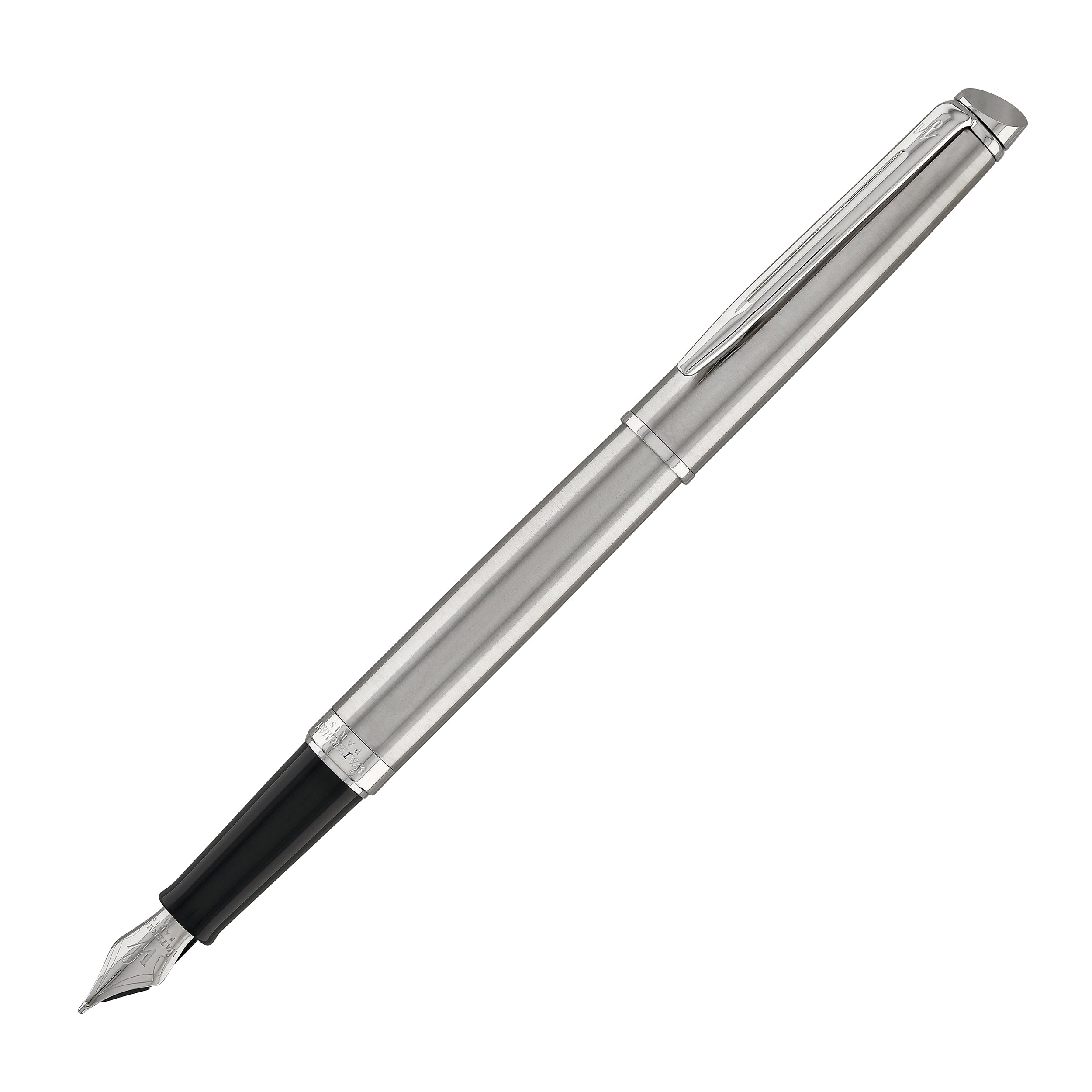 Waterman Hemisphere Fountain Pen in Stainless Steel with Chrome