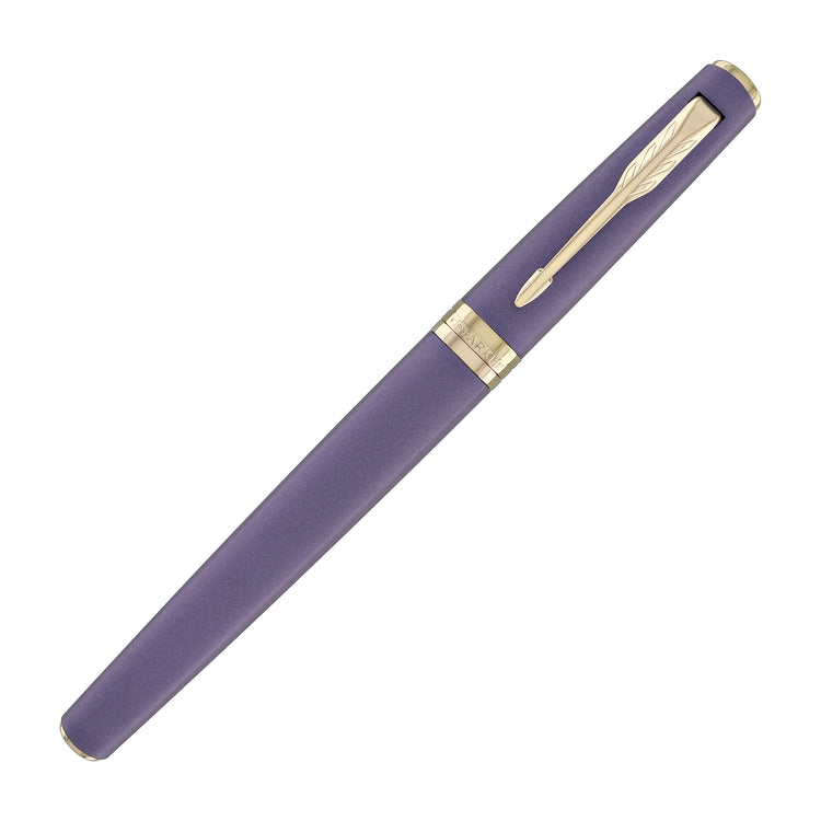 Parker Meridian Fountain Pen in Purple Lacquer with Pink Gold Trim