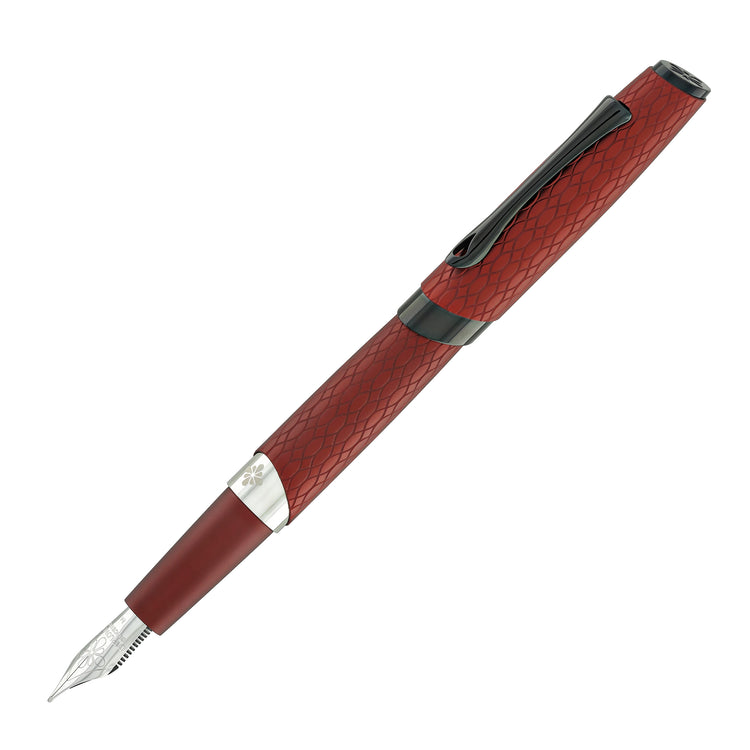 Diplomat Cobra Fountain Pen in Burgundy Red