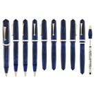 OMAS Studio Rollerball Pen in Azzurro Diamante with Rose Gold Trim