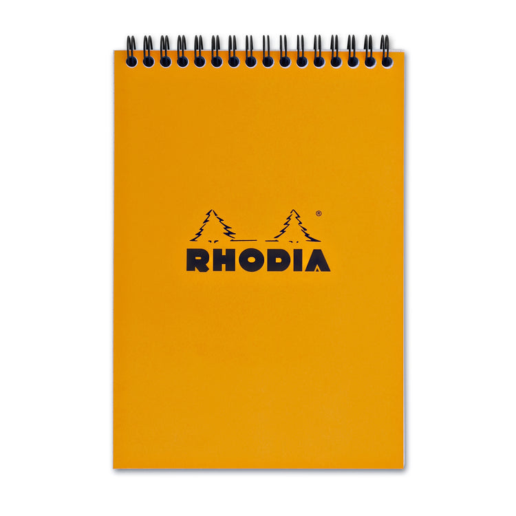Rhodia Wirebound Paper Notebook in Orange - 5.8 x 8.3