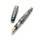 Leonardo Momento Zero Grande 2.0 Fountain Pen in Orchidea Blue, Gold Trim No. 8 Size Nib