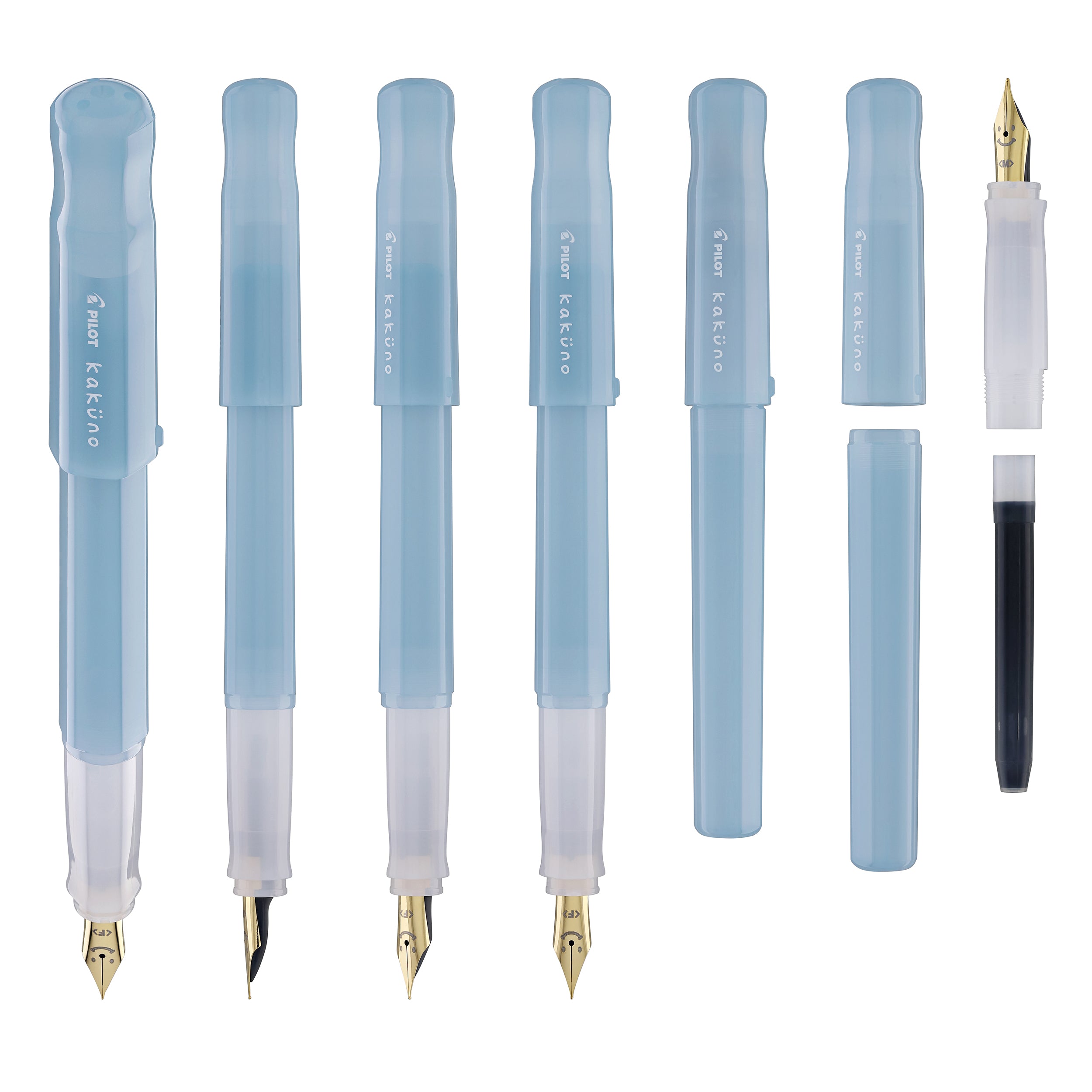 筆記具 SKY Pilot Kaküno Madoromi Fountain Pen in Translucent Azure Sky