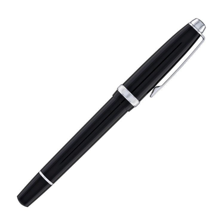 Cross Lume Ballpoint Pen in Obsidian Black with Polished Chrome Appointments