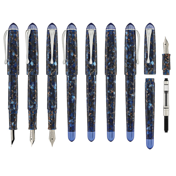 Magna Carta Urban Fountain Pen in Azurite - Fude Nib Fountain Pen