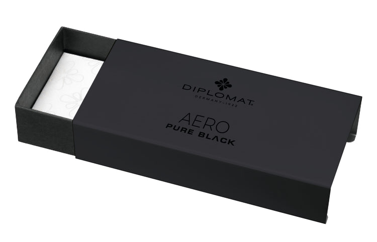 Diplomat Aero Rollerball Pen in Pure Black