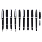 Cross Lume Fountain Pen in Obsidian Black with Polished Chrome Appointments - Medium Nib