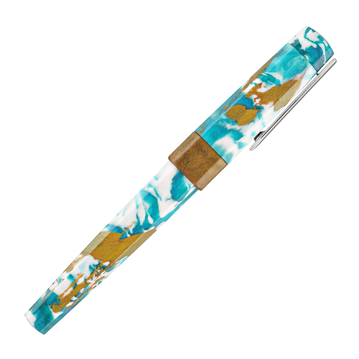 Benu Euphoria Fountain Pen in Blue Hawaiian Fountain Pens