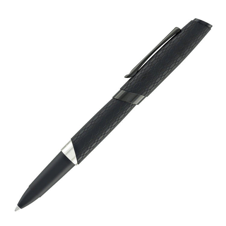 Diplomat Cobra Rollerball Pen in Matte Black Guilloche