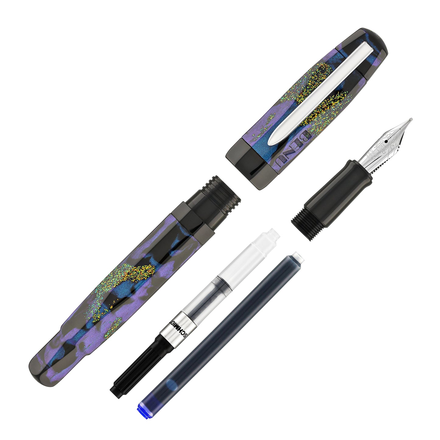 Benu AstroGem Collection Fountain in Echo Fountain Pens