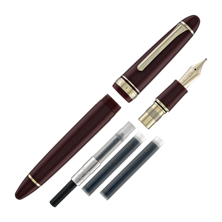 Sailor 1911 Large Fountain Pen in Shining Red - 18kt Gold Nib