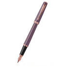 Parker Meridian Fountain Pen in Purple Lacquer with Pink Gold Trim
