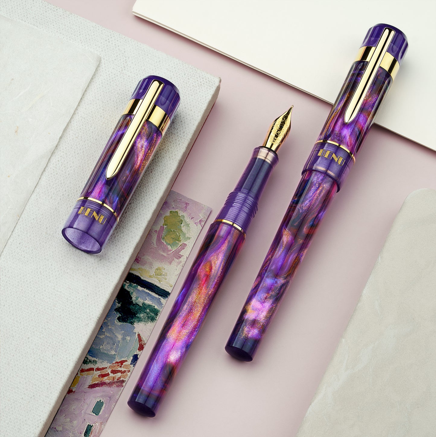 Benu Tribute Fountain Pen in Matisse