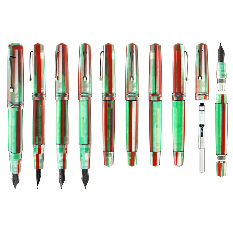 Leonardo Momento Zero Fountain Pen in Rainbow Cookie