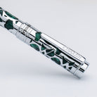 Conklin Endura Deco Crest Rollerball Pen in Green with Chrome Trim