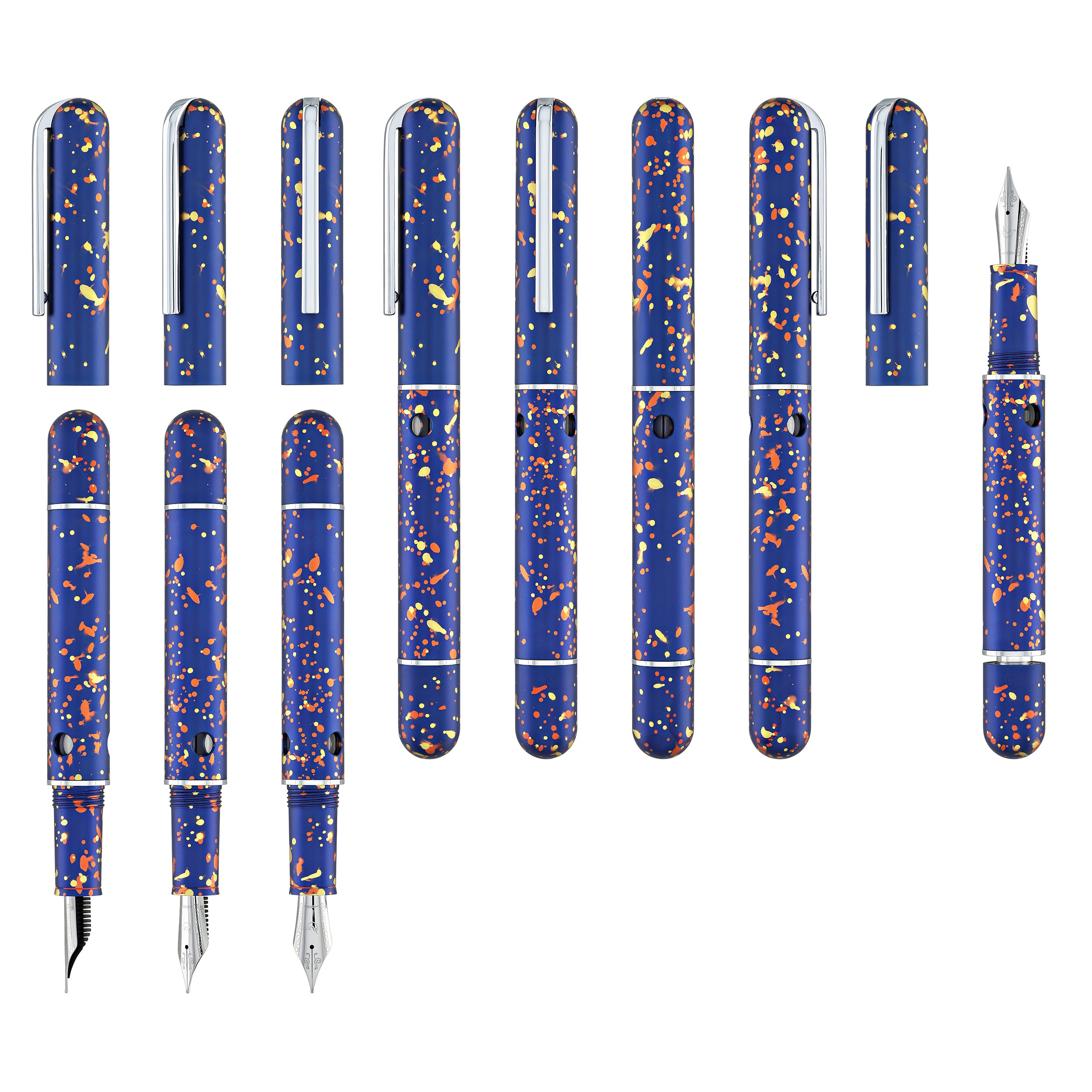 Nahvalur Nautilus Fountain Pen in Fireworks - Goldspot Pens