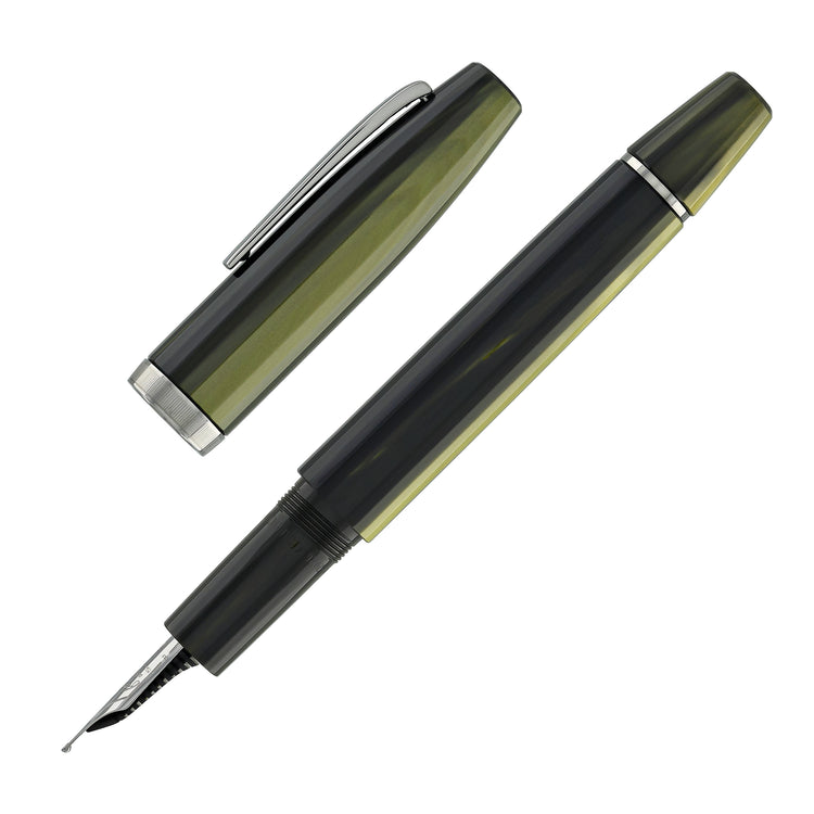 Scribo Flow Fountain Pen in Evoluzione with Ruthenium Trim