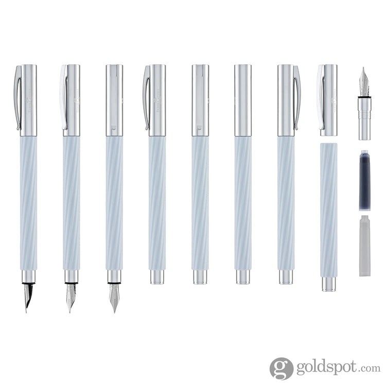 Faber-Castell Ambition Fountain Pen in Italic Ice Blue - Limited Edition Fountain Pen